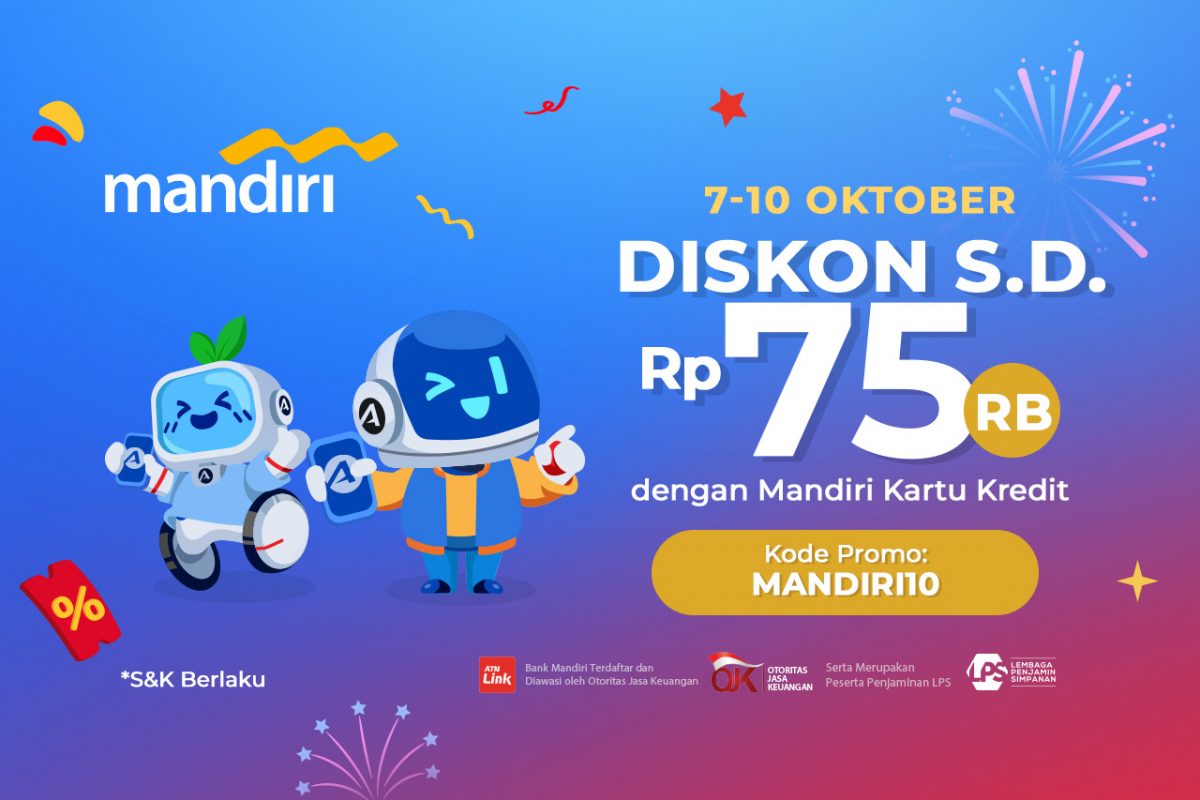 Dapatkan Promo Potongan Harga Spesial 1010 Dengan Mandiri Kartu Kredit Official Astronauts Blog 