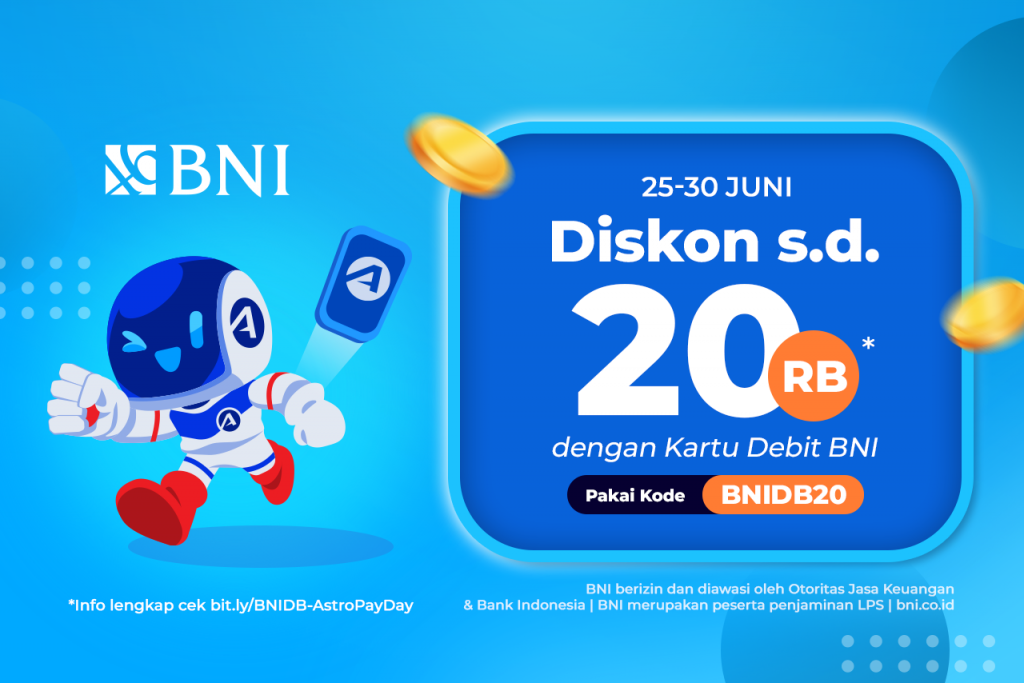 Belanja Di Astro Pakai Kartu Debit Bni Dapat Diskon Spesial Official Astronauts Blog